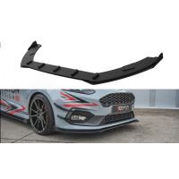 [Závodná odolnosť Predný splitter + klapky Ford Fiesta Mk8 ST / ST-Line - čierna + lesklé klapky]