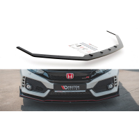 [Závodná odolnosť Predný splitter V.2 Honda Civic X Type-R - čierny]