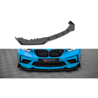 [Street Pro Front Splitter V.1 + klapky BMW M2 Competition F87 - čierna + lesklé klapky]