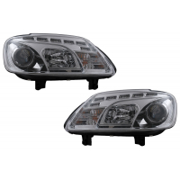 [LED DRL svetlomety vhodné pre VW Touran 1T/ Caddy (02.2003-10.2006) Chróm]
