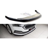 [Maxton Design spoiler pod přední nárazník ver.2 pro Škoda Octavia Mk4, carbon-Look]