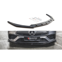 [Maxton Design spoiler pod přední nárazník ver.2 pro Mercedes CLA C118/AMG 35, černý lesklý plast ABS]