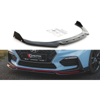 [Maxton Design spoiler pod přední nárazník s křidélky ver.6 pro Hyundai i30 N Mk3, plast ABS bez povrchové úpravy]