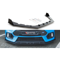 [Maxton Design "Racing durability" spoiler pod přední nárazník ver.2 pro Ford Focus RS Mk3, plast ABS bez povrchové úpravy]