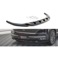 [Maxton Design spoiler pod přední nárazník ver.2 pro Volkswagen T6, carbon-Look, facelift]