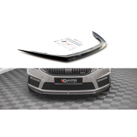 [Maxton Design spoiler pod přední nárazník ver.1 pro Škoda Octavia RS Facelift Mk3, carbon-Look]