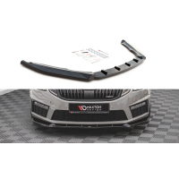 [Maxton Design spoiler pod přední nárazník ver.2 pro Škoda Octavia RS Facelift Mk3, carbon-Look]