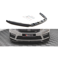 [Maxton Design spoiler pod přední nárazník ver.3 pro Škoda Octavia RS Facelift Mk3, carbon-Look]