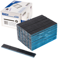 [Nalepovacie závažie na hliníkové disky čierne Edgy Slim Black - 60g (5g+10g / široký pás) - 100 ks. - Stix]