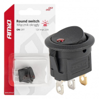 [Round switch with red light AMIO-03961]