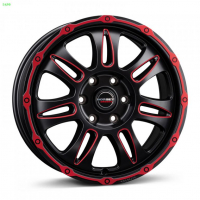 [BORBET CW8 - RED RIM WINDOW POLISHED MATT]