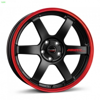 [BORBET DB8GT2 - BLACK MATT RIM RED]