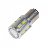 [Led Bay15D Biela, 12Smd 5630 + 3W Led 10-30V]