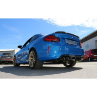 [BMW F87 M2 Competition + CS zadný tlmič priečny výjazd pravý/ľavý s 2 výfukovými klapkami - 2x90 typ 25 pravý/ľavý]