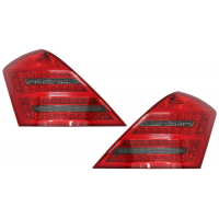 [LED zadné svetlá vhodné pre Mercedes S-Class W221 (2005-2009) Červená dymová s dynamickým sekvenčným smerovým signálom]